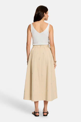 Rok (lang) beige - Morgan De Toi