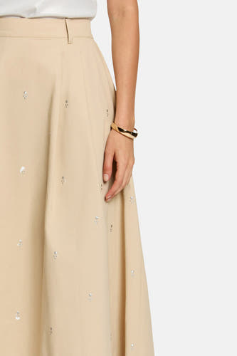 Rok (lang) beige - Morgan De Toi