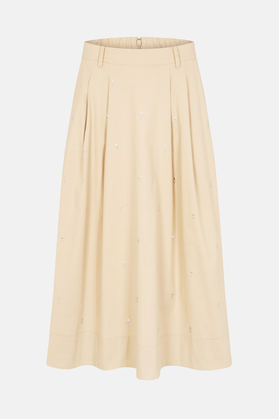 Rok (lang) beige - Morgan De Toi