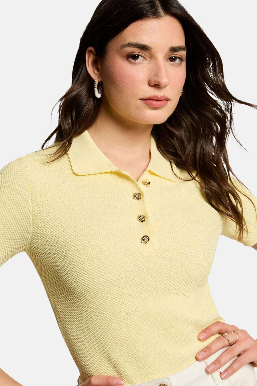Pull O-hals - geel