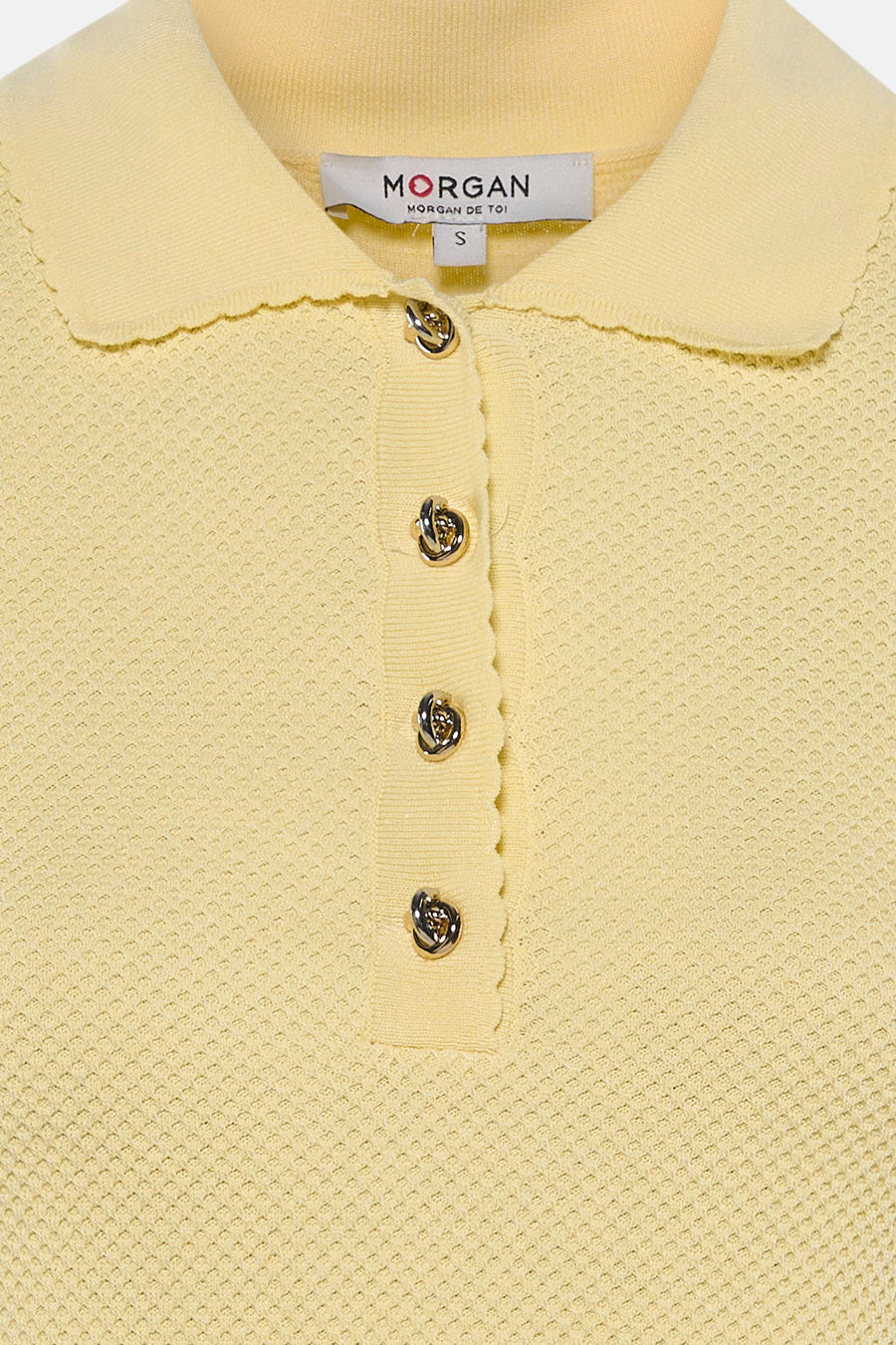 Pull O-hals - geel