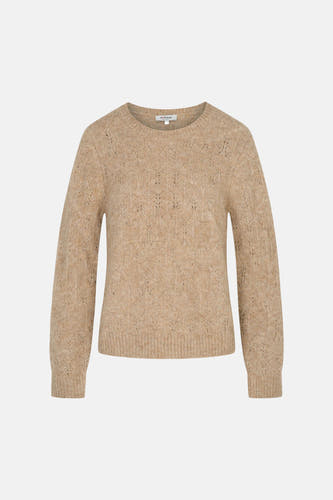 Trui met ronde hals beige - Morgan De Toi