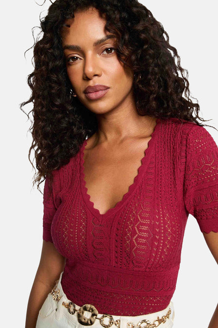 T-shirt met korte mouwen - rood
