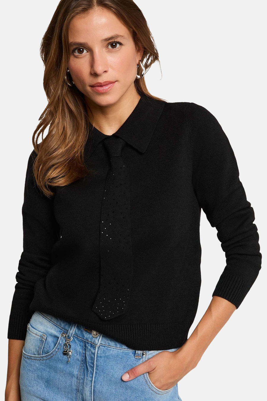 Pull col O noir - Morgan De Toi
