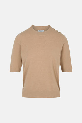 Trui met ronde hals beige - Morgan De Toi
