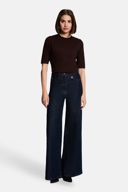 Pull O-hals - MARRON FONCÉ