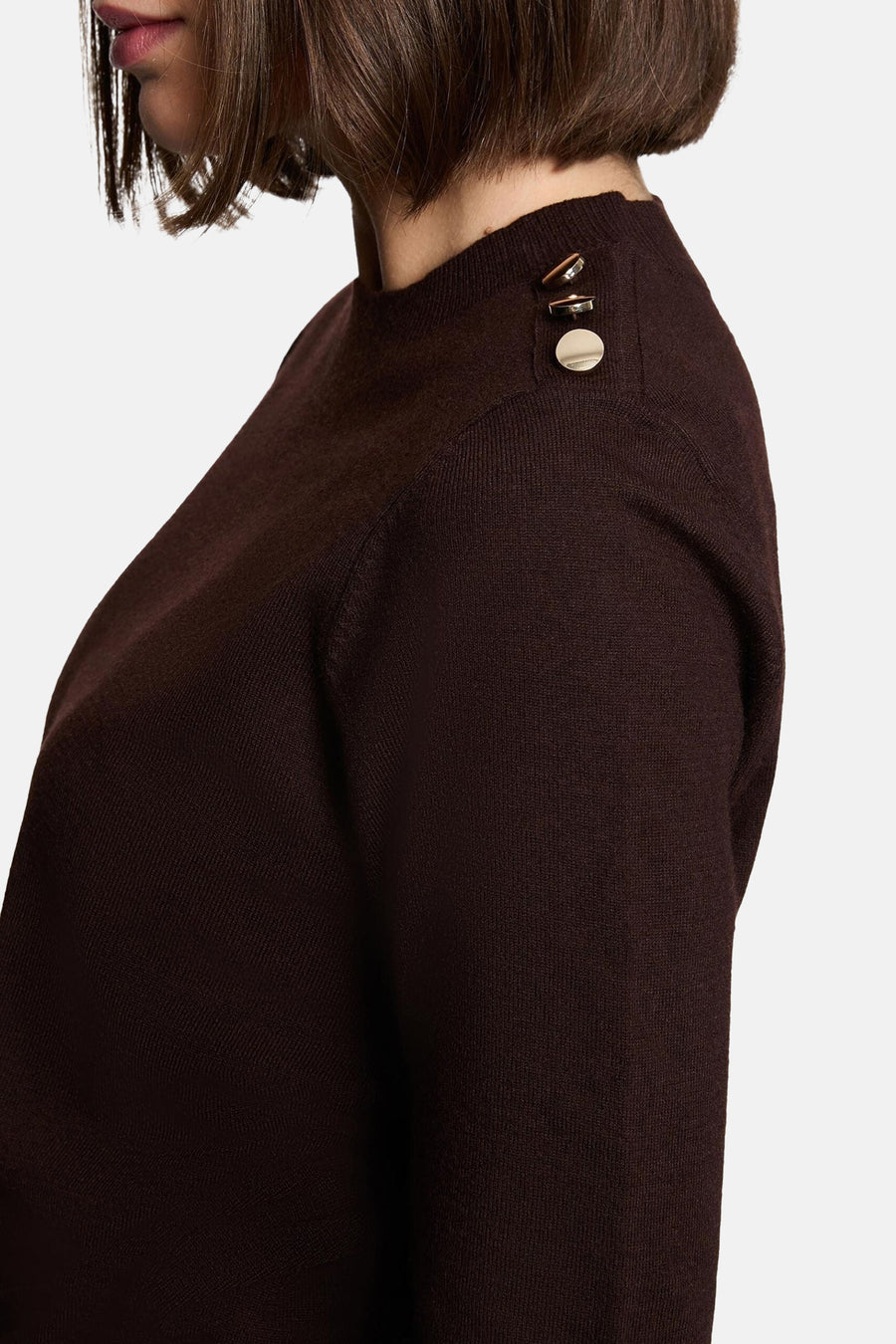 Pull col O brun - Morgan De Toi