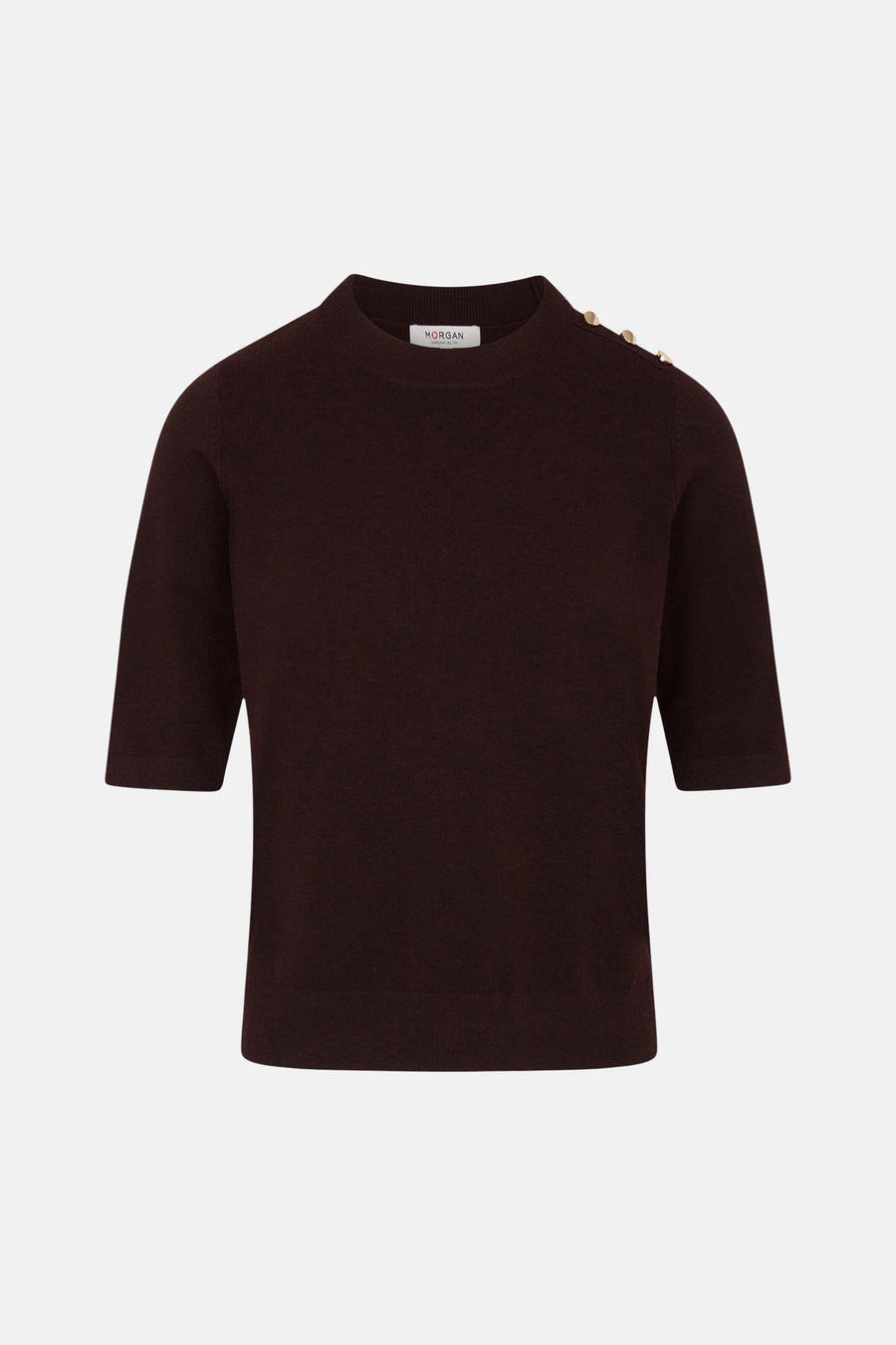Pull col O brun - Morgan De Toi