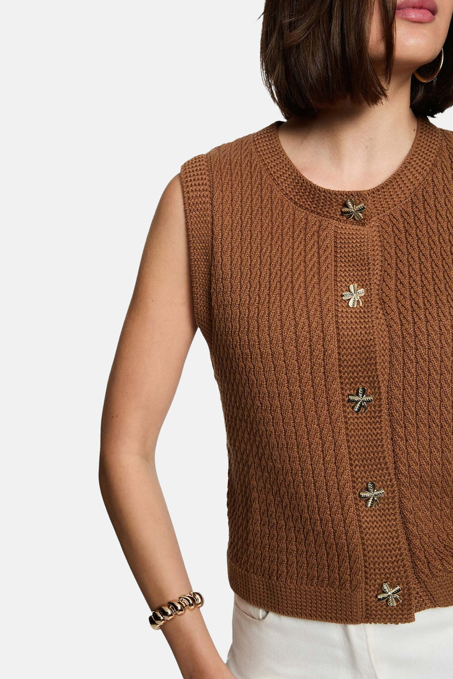 Gilet sans manches - brun