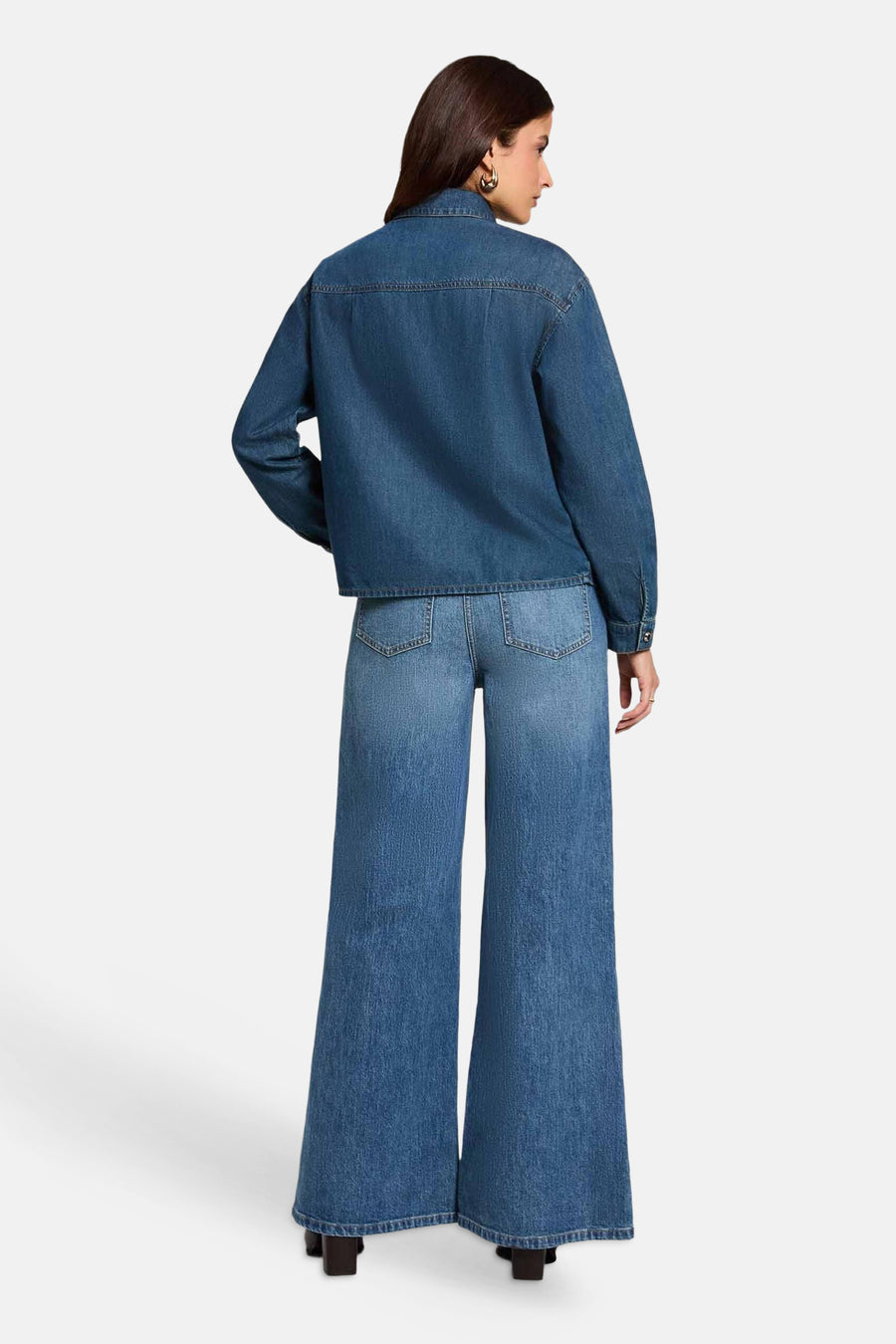 Jeans wide mid blue denim - Morgan De Toi