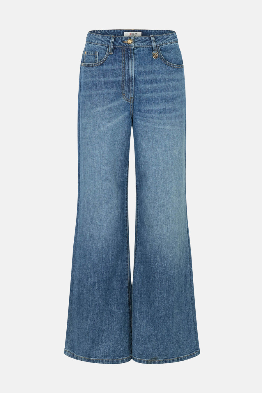 Jeans wide mid blue denim - Morgan De Toi