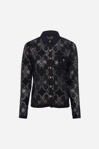 Blouse (lange mouwen) zwart - Morgan De Toi
