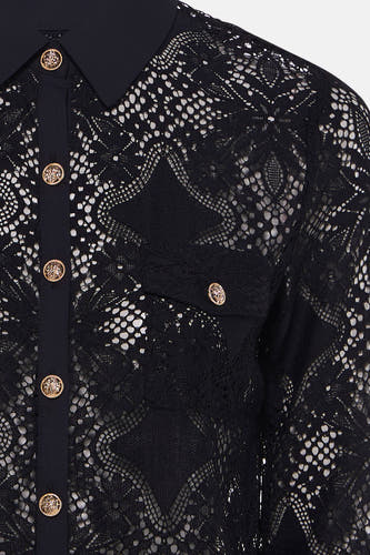 Blouse (lange mouwen) zwart - Morgan De Toi