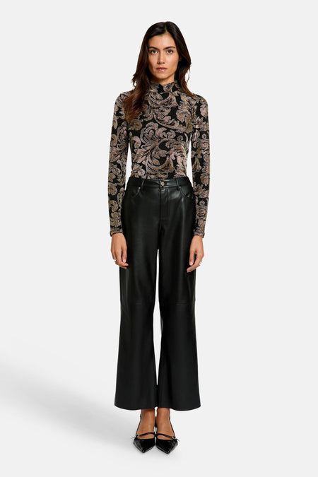 Blouse met lange mouwen - NOIR