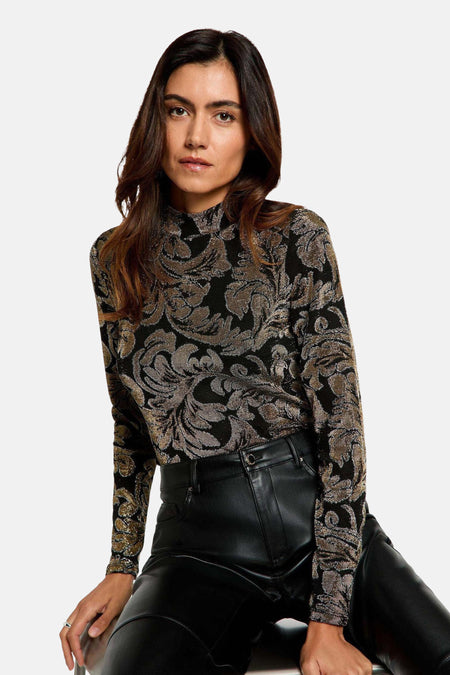 Blouse met lange mouwen - NOIR