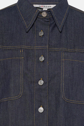 Jeanshemd dark blue denim - Morgan De Toi