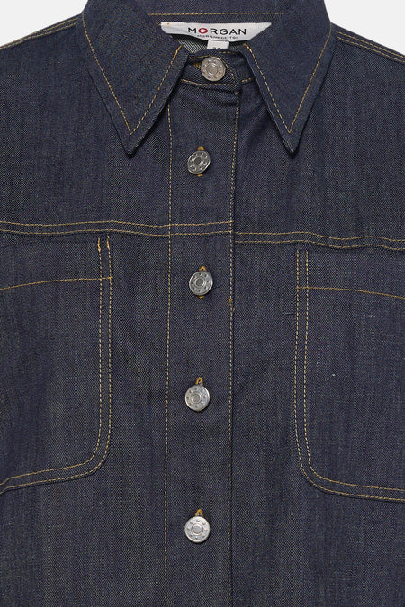 Chemise en jean - dark blue denim
