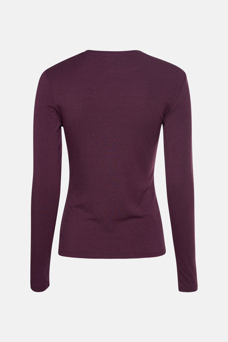 T-shirt à manches longues - bordeaux
