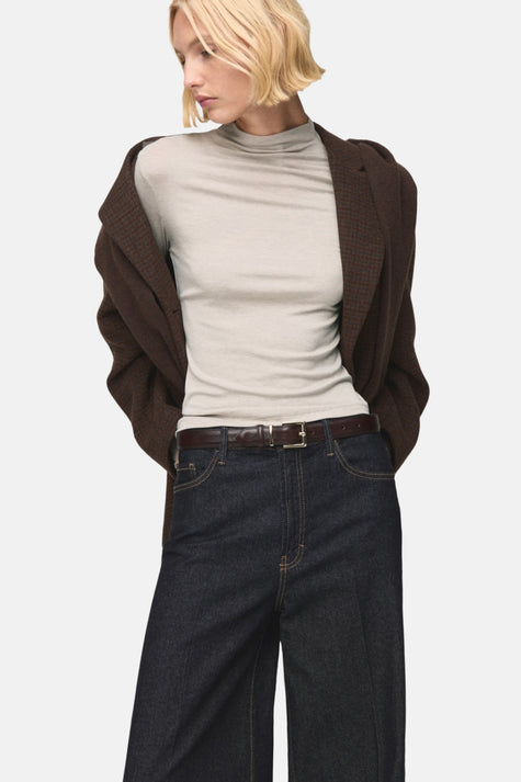 T-shirt met lange mouwen - beige