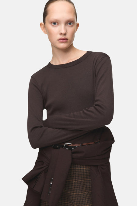 T-shirt à manches longues - brun