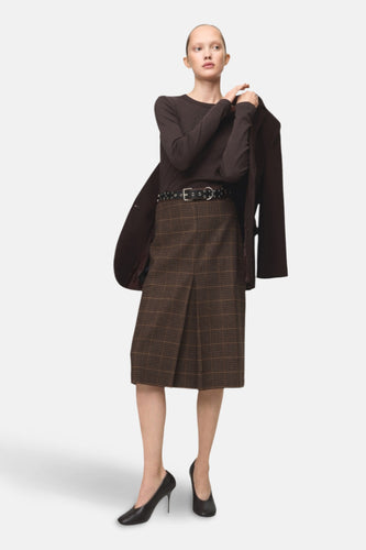 T-shirt met lange mouwen - bruin - MANGO