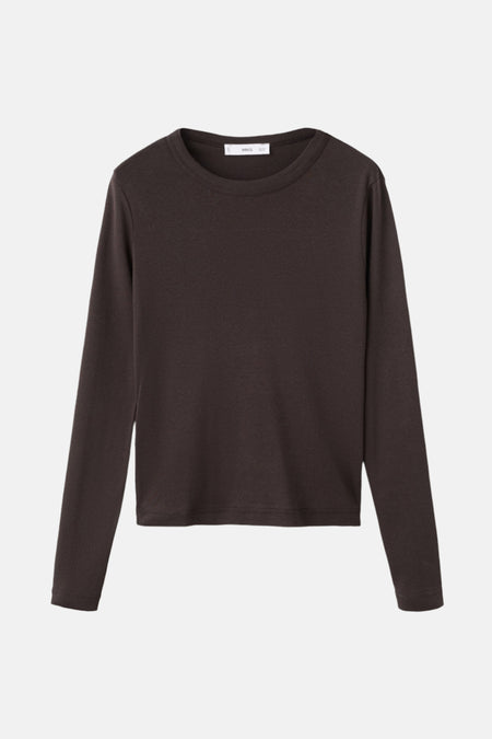 T-shirt à manches longues - brun
