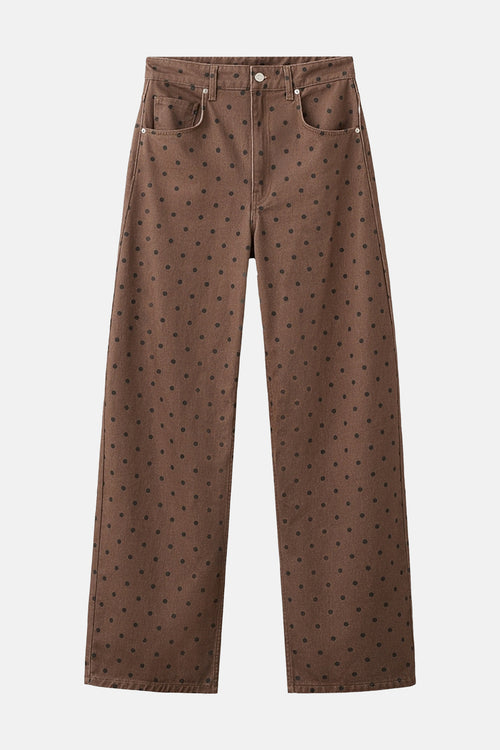 Colored jeans - Bruin