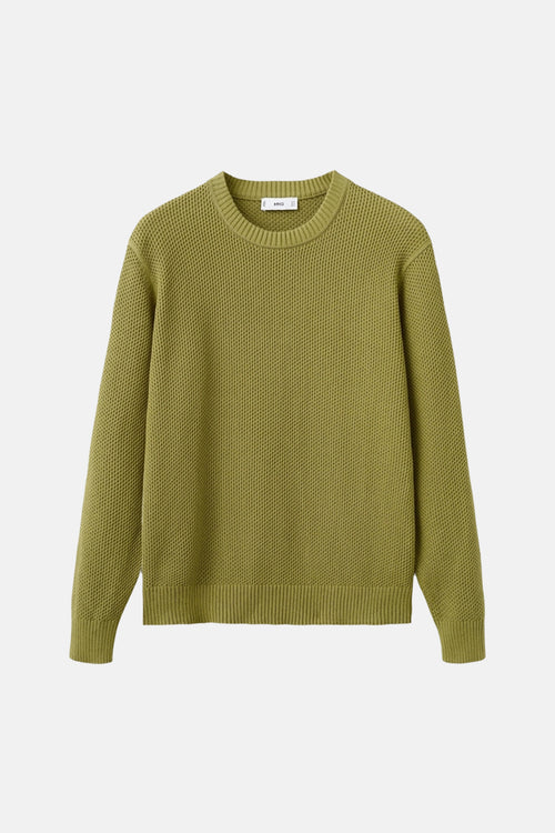 Pull met ronde hals - groen