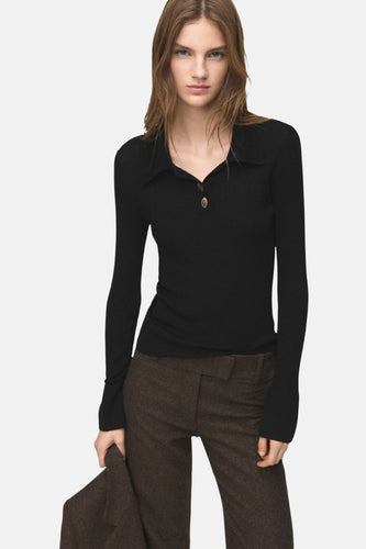 Pull à col rond - noir - MANGO - 6