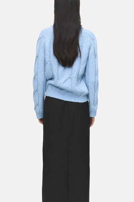 Pull col O bleu - MANGO