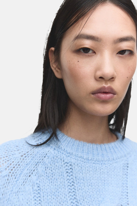 Pull col O bleu - MANGO