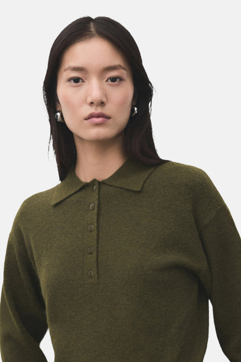 Pull à col rond - kahki