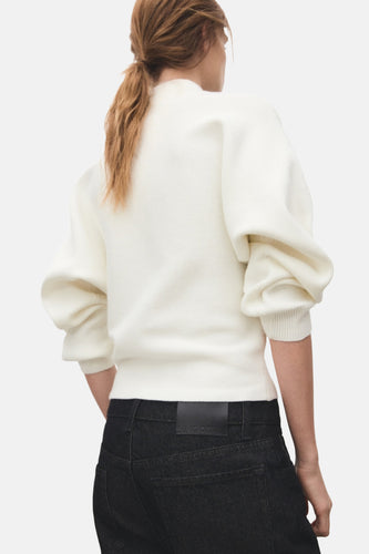 Pull met rolkraag - ecru - MANGO