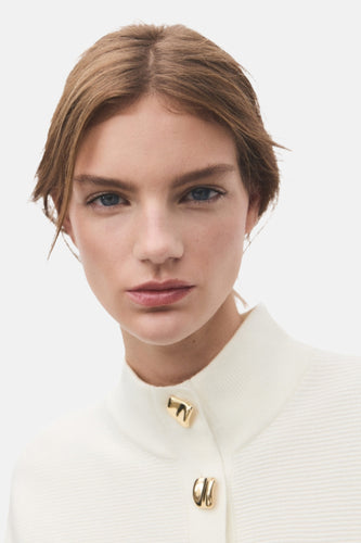 Pull met rolkraag - ecru - MANGO