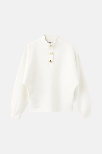 Pull met rolkraag - ecru - MANGO