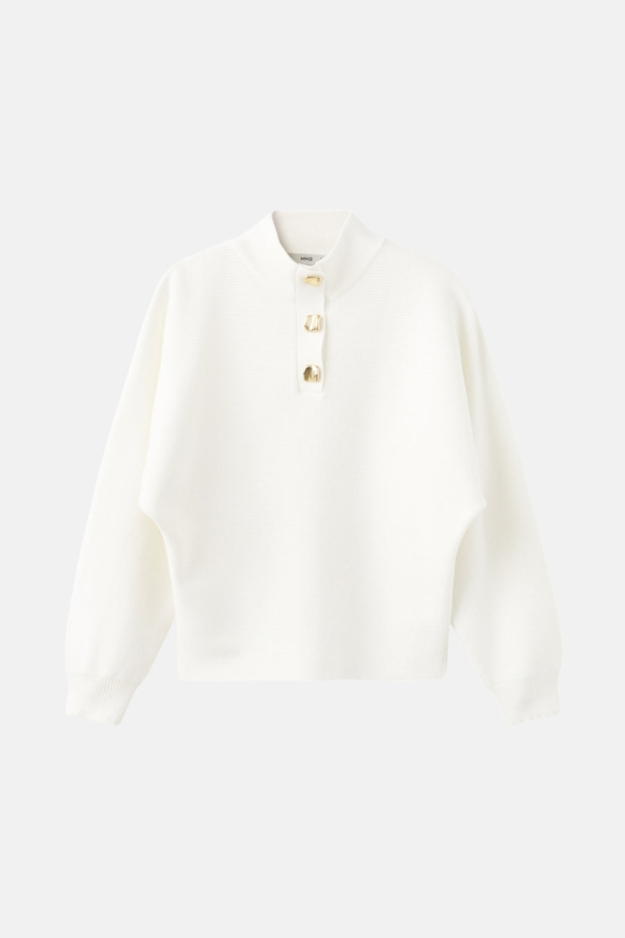 Pull met rolkraag - ecru - MANGO