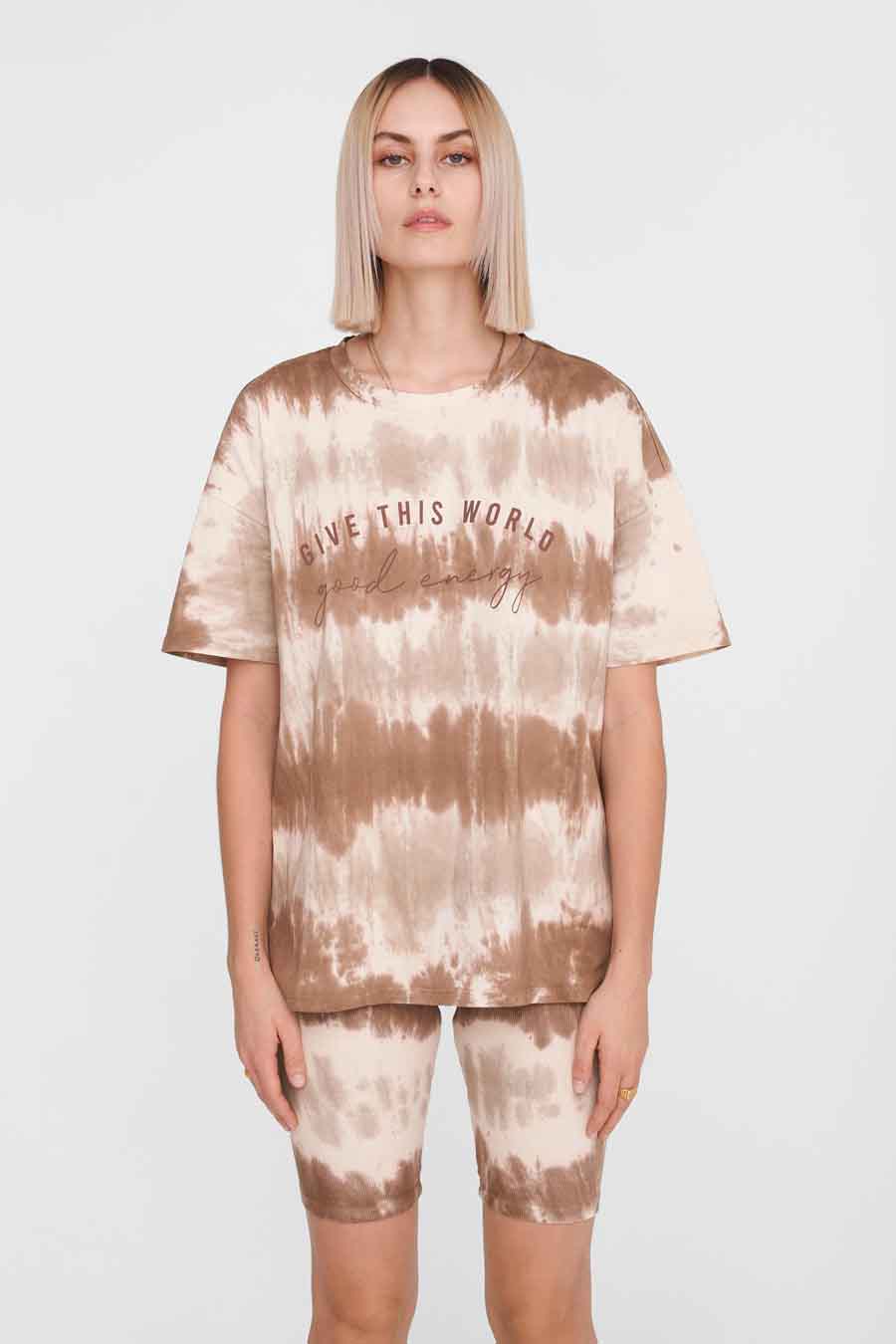 T-shirt (korte mouwen) Beige - NOISY MAY