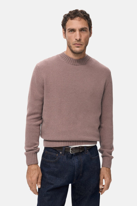 Pull met ronde hals - roze