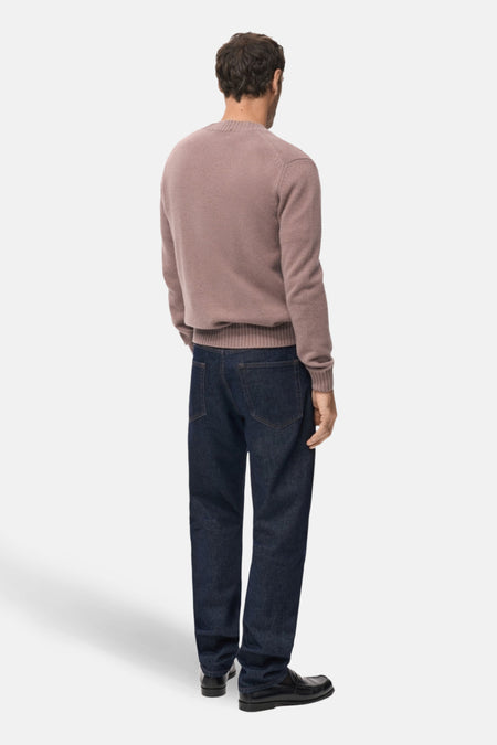 Pull met ronde hals - roze