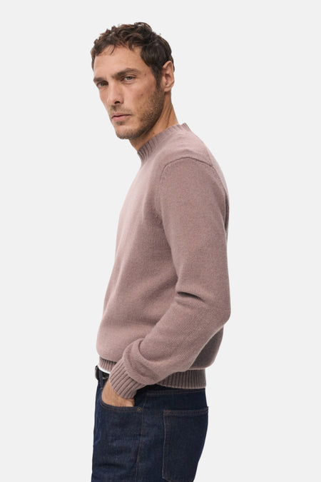 Pull met ronde hals - roze