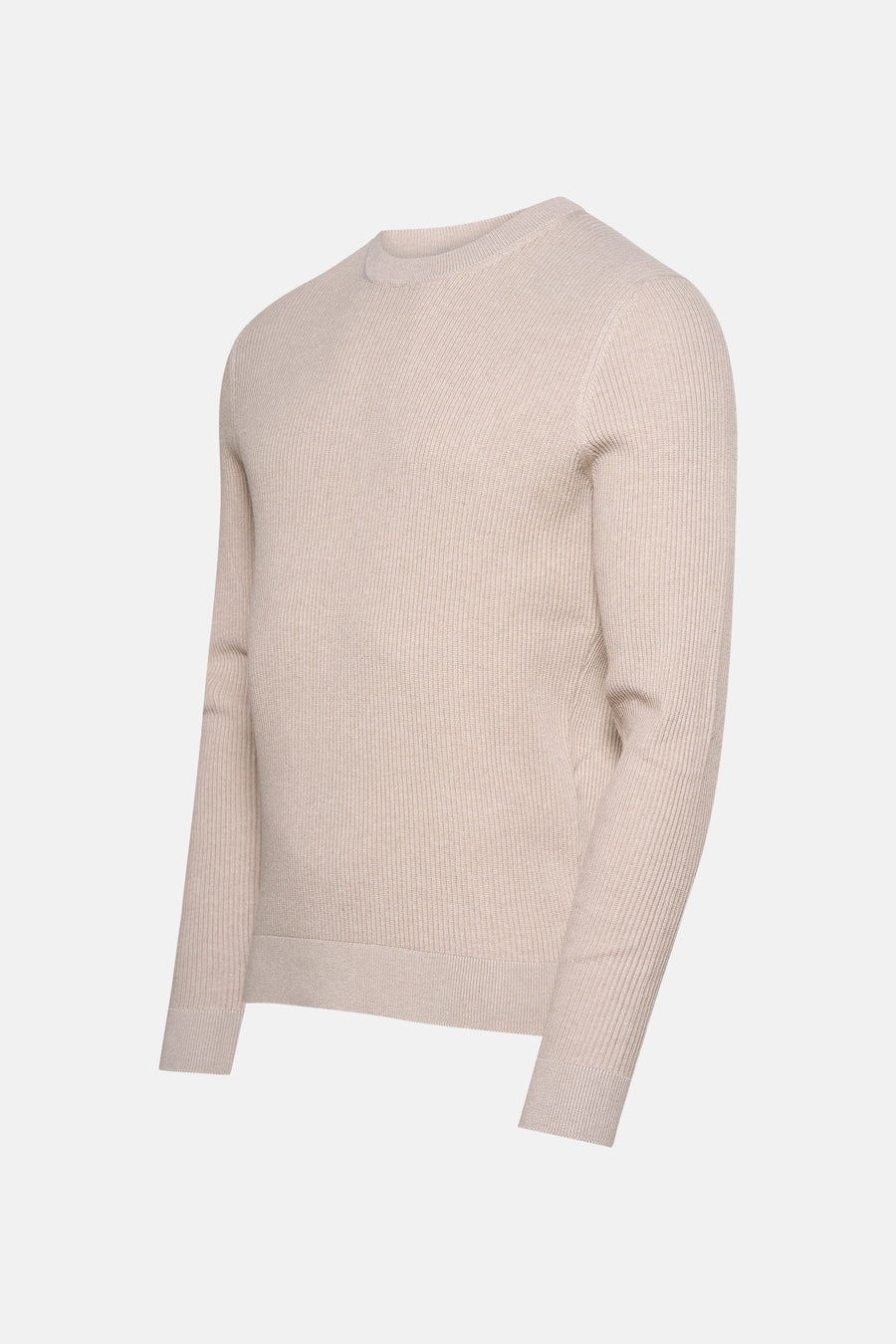 Pull met ronde hals - beige - MANGO