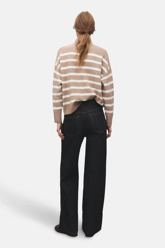 Pull met ronde hals - Beige - MANGO