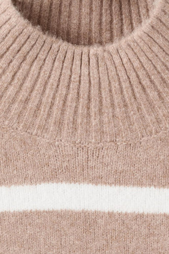 Pull met ronde hals - Beige - MANGO