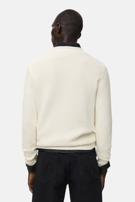 Pull met ronde hals - ecru