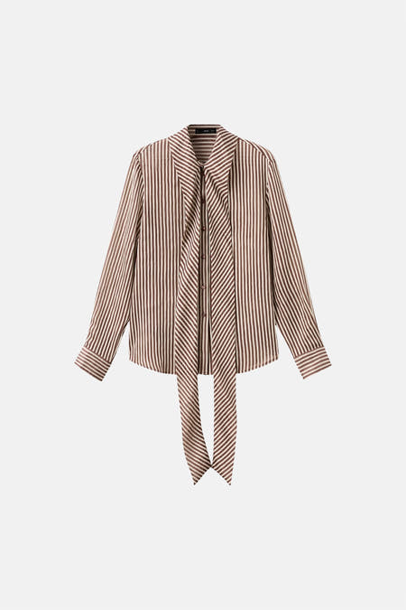 Blouse à manches longues - multicolore