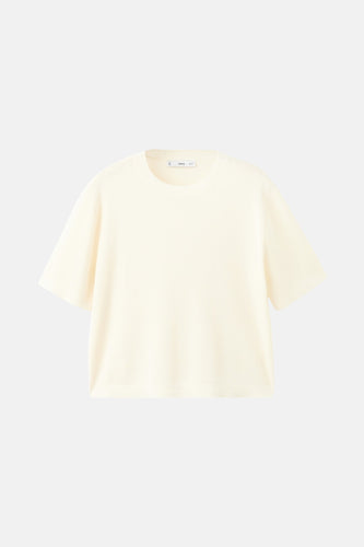 Pull met ronde hals - ecru - MANGO