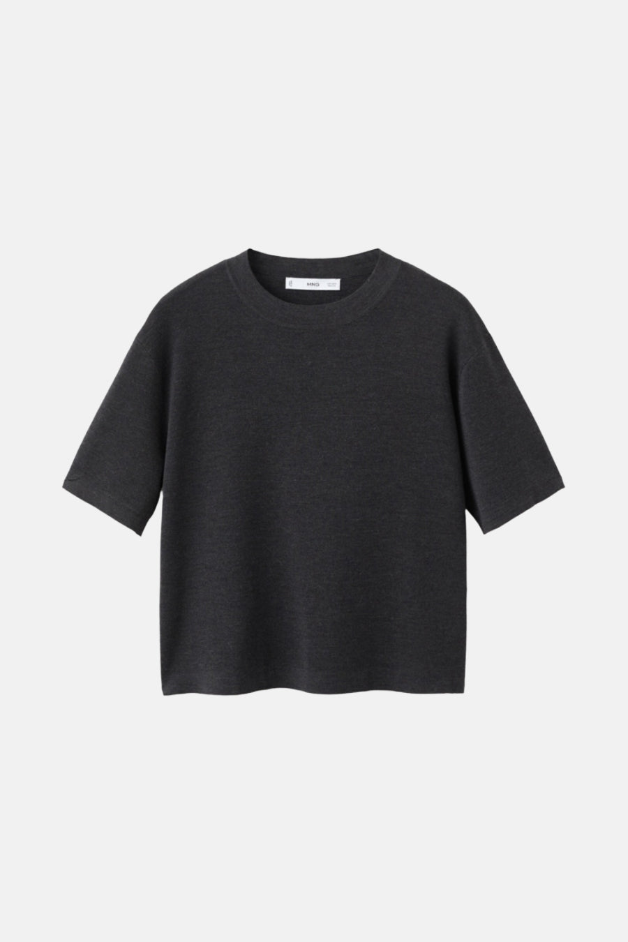 Pull à col rond - gris - MANGO