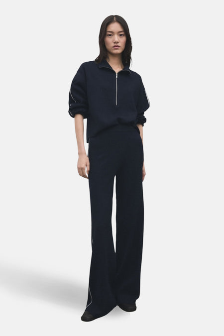 Pull à col roulé - bleu