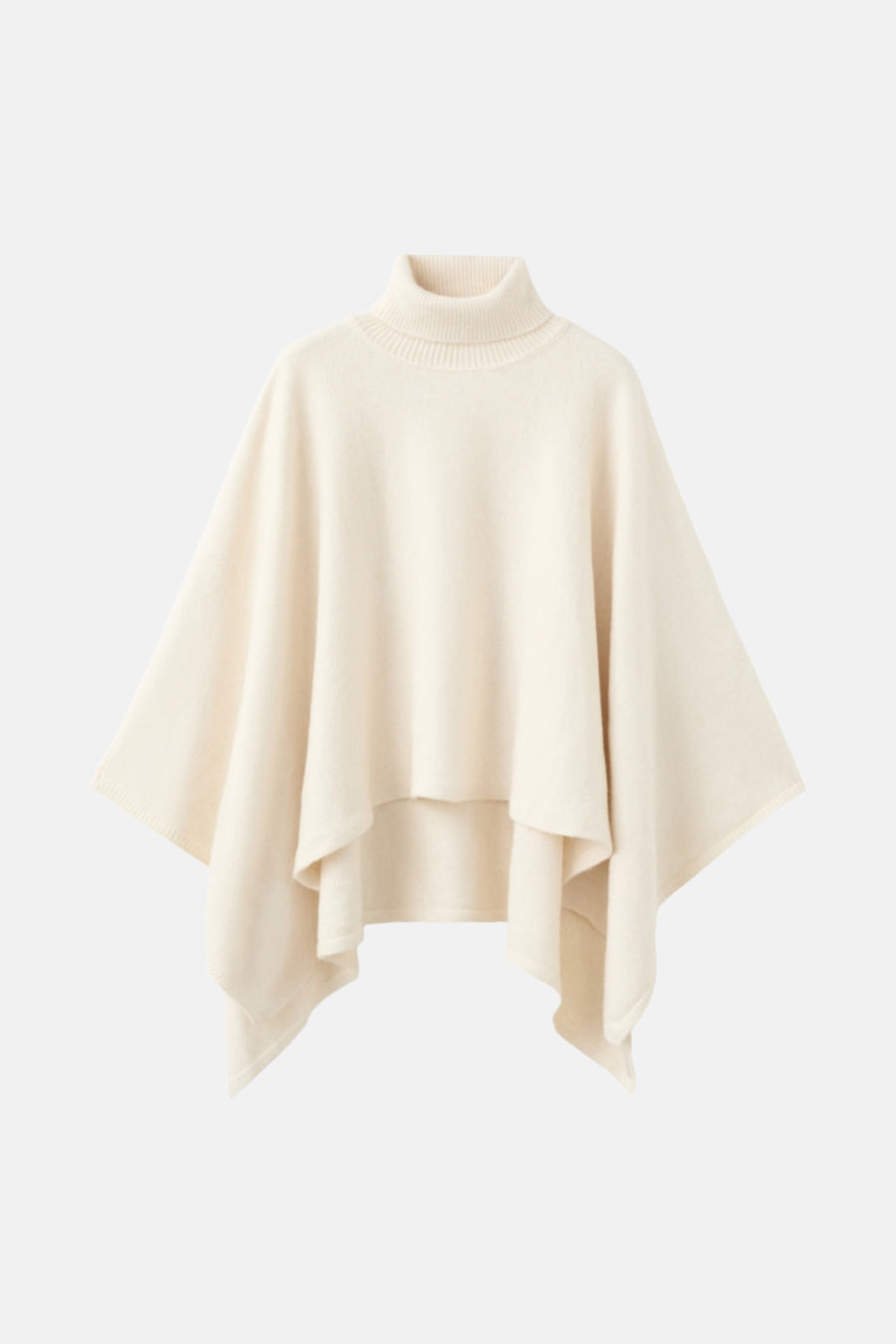 Ivoren wollen coltrui poncho.