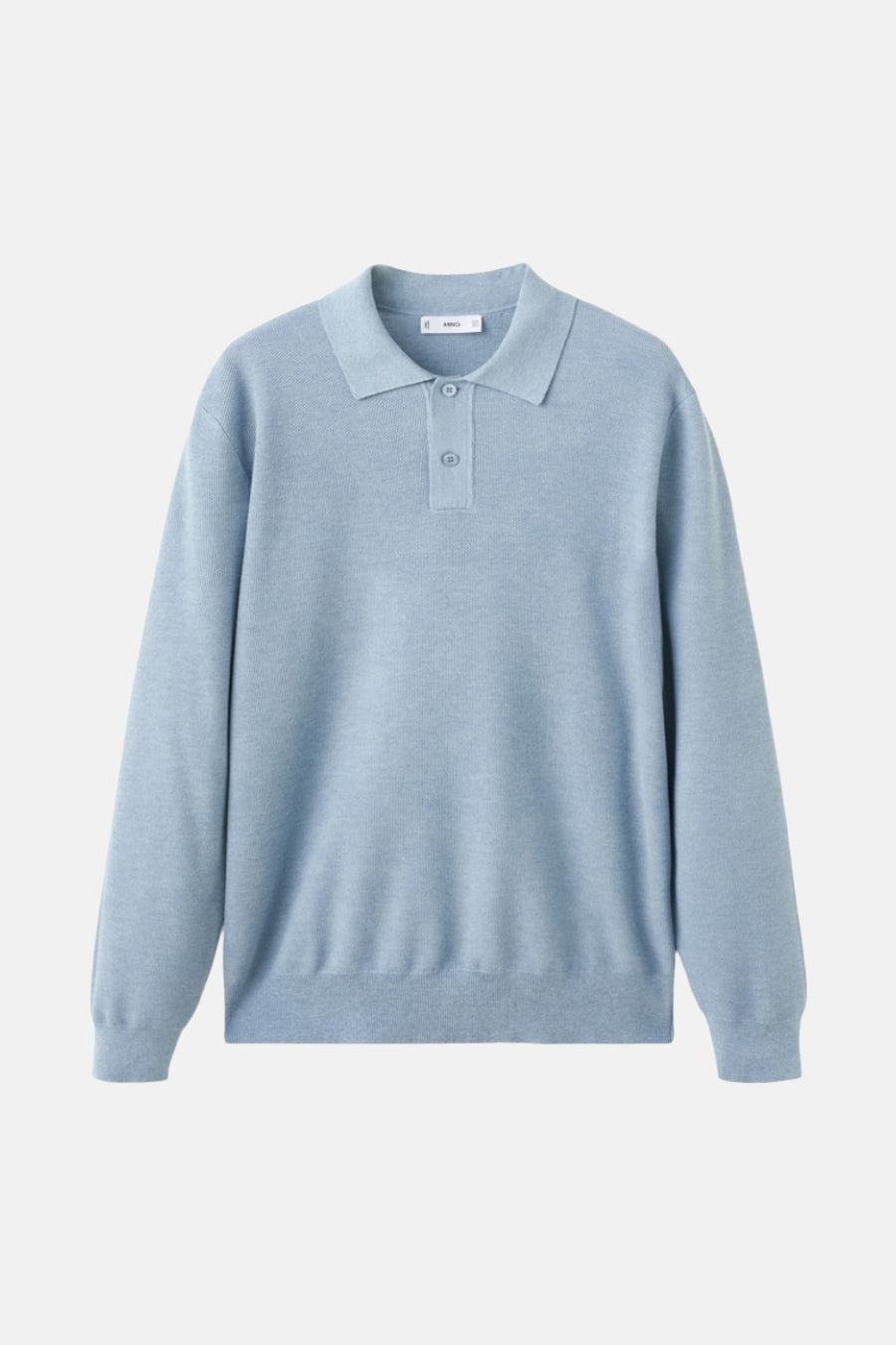 Pull à col en V - bleu - MANGO